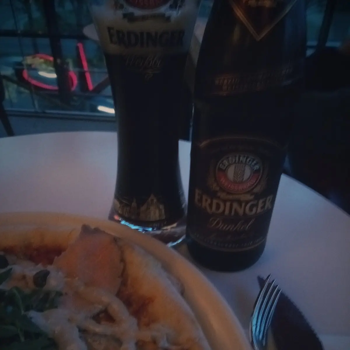 Pizza With A Dunkel Bier