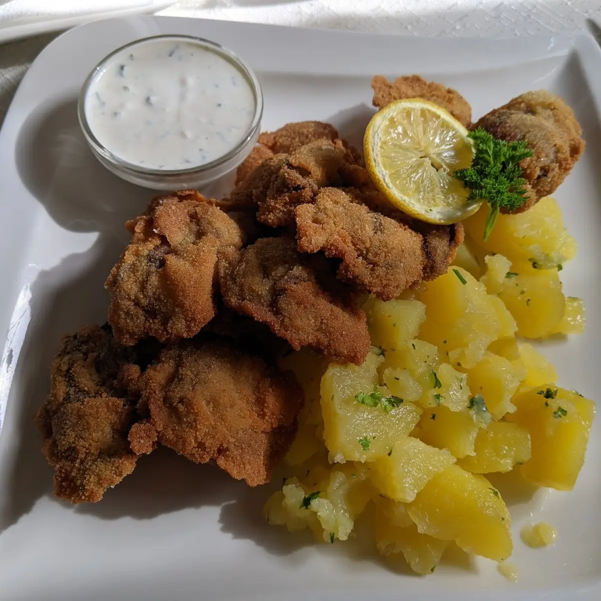 Gebackene Hühnerleber
