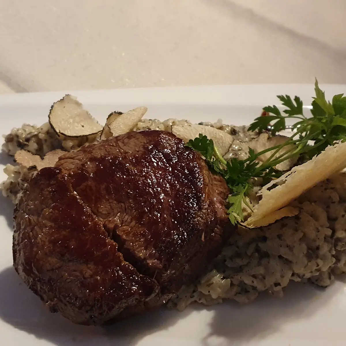 Steak Mit Trüffelrisotto