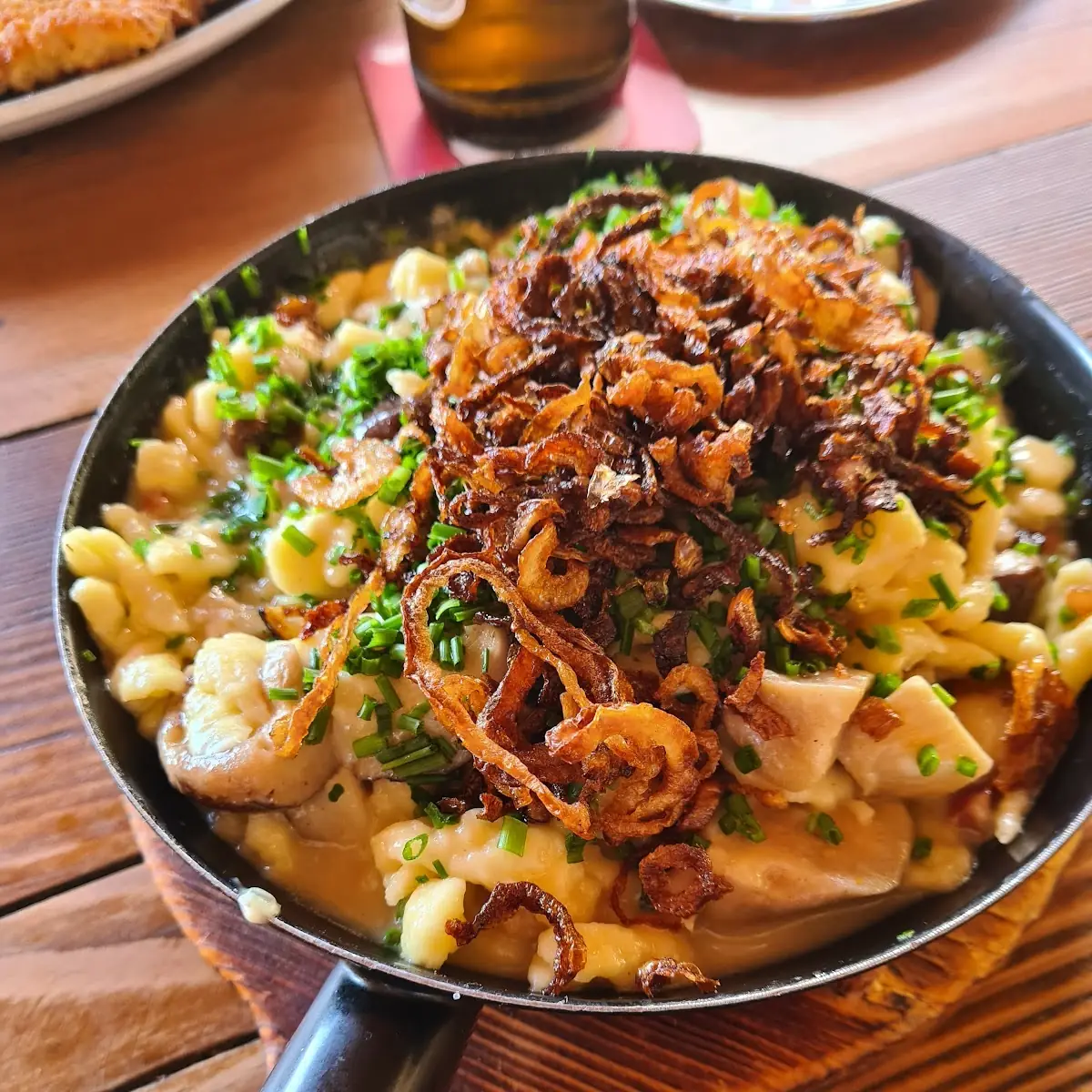 Käsespätzle Mit Pilzen