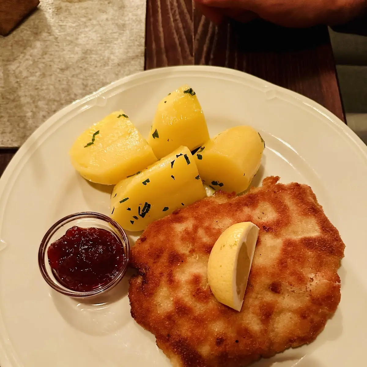 Schnitzel Wiener Art Mit Kartoffeln