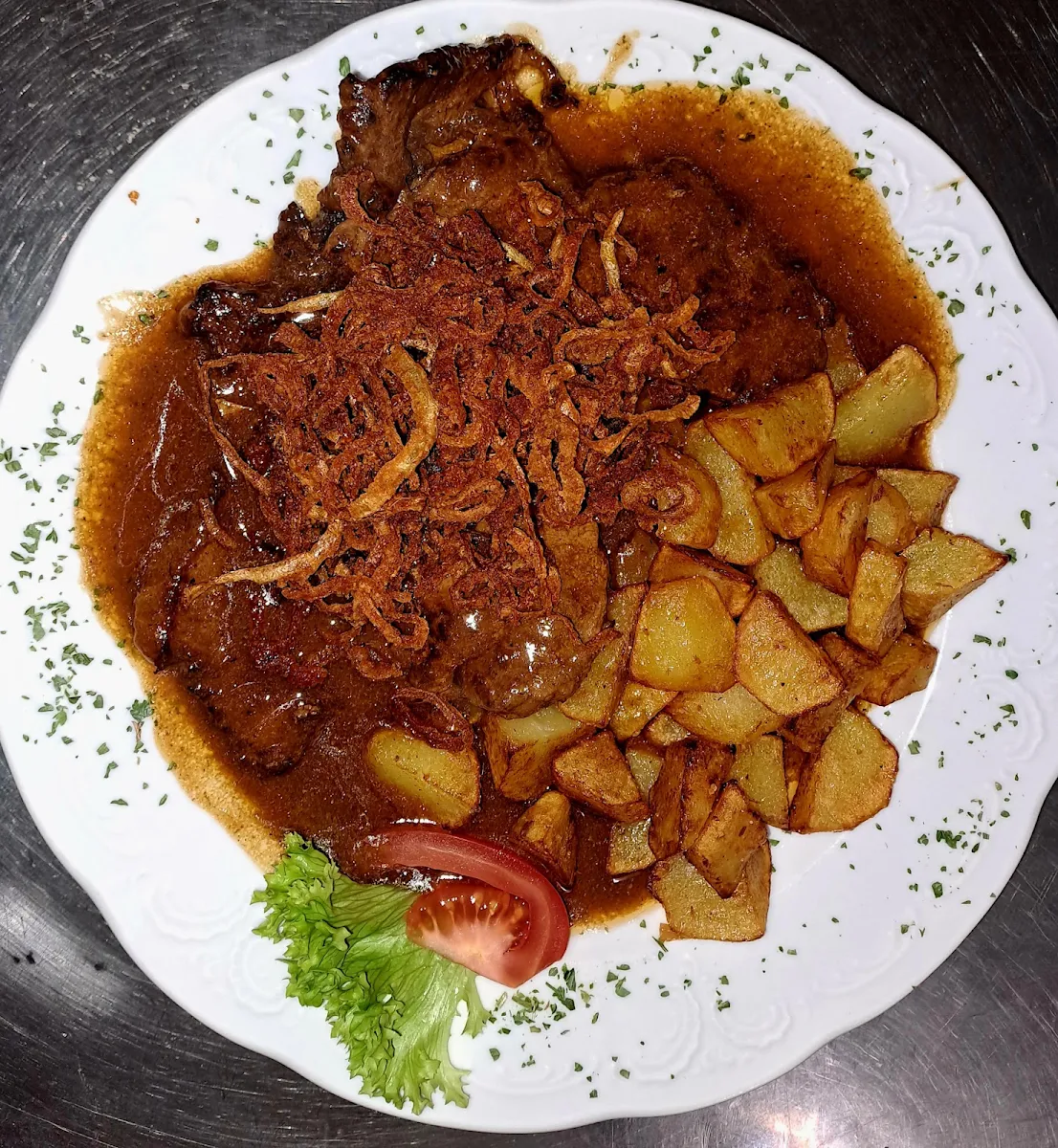 Zwiebelrostbraten Hausgemacht