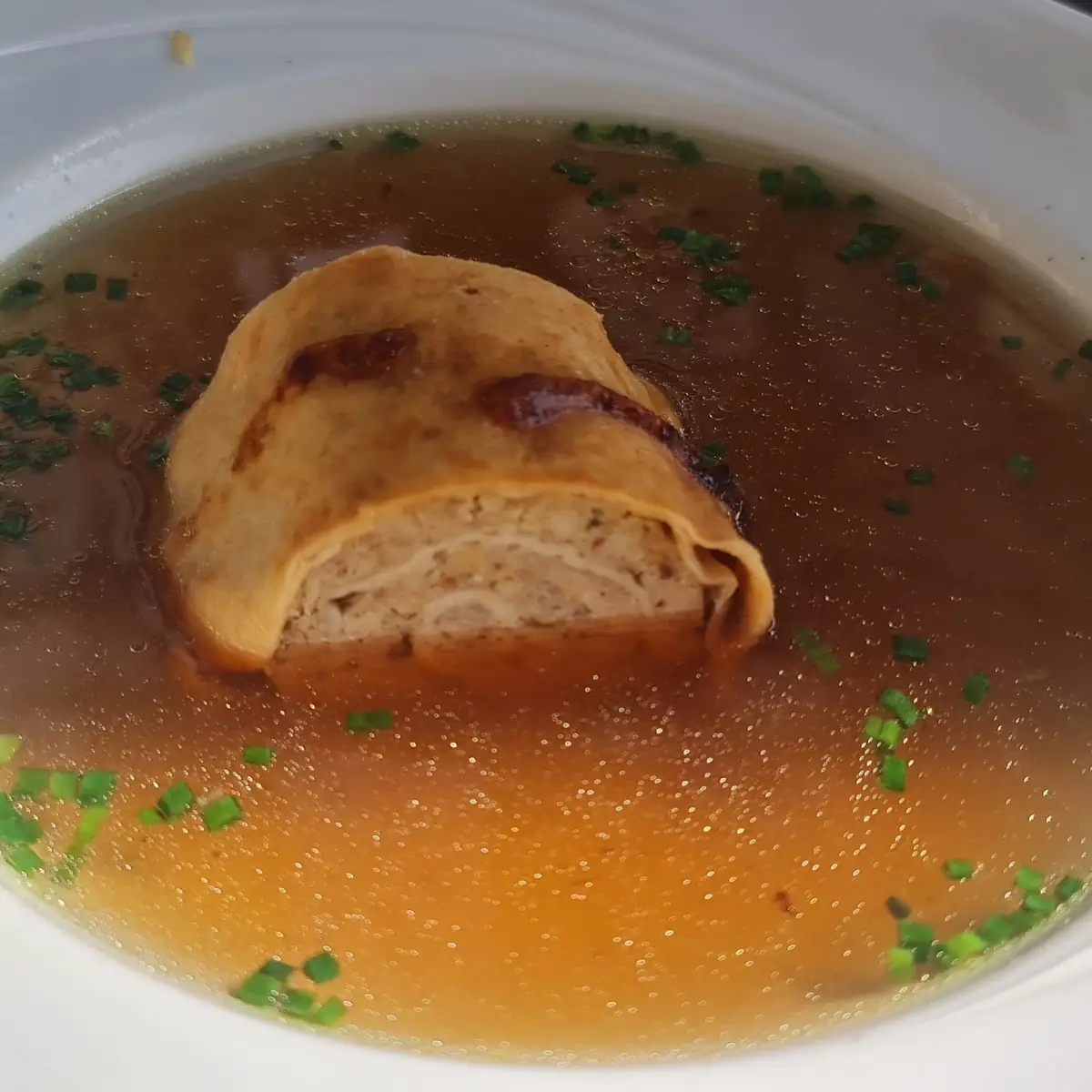 Fleischstrudel Suppe