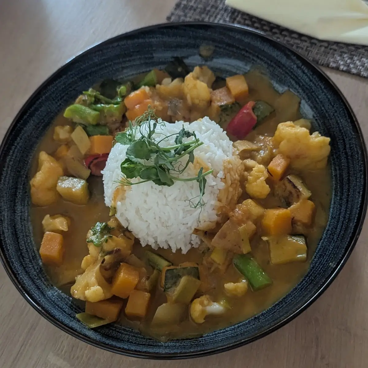 Karfiol-kürbis-curry