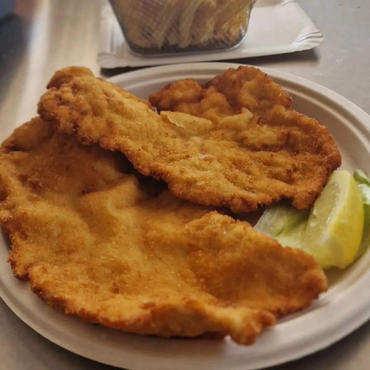 Kleines Cordon Bleu Mit Pommes