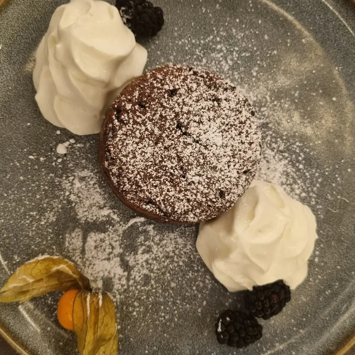 Warmer Schokokuchen