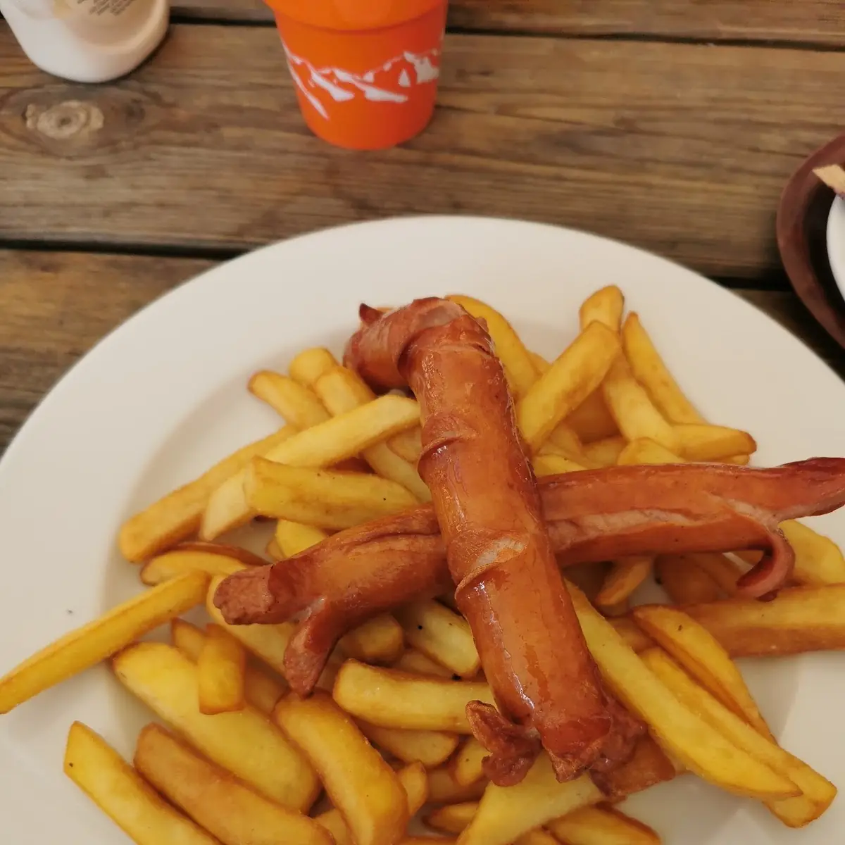 Parówki Smażone Z Frytkami