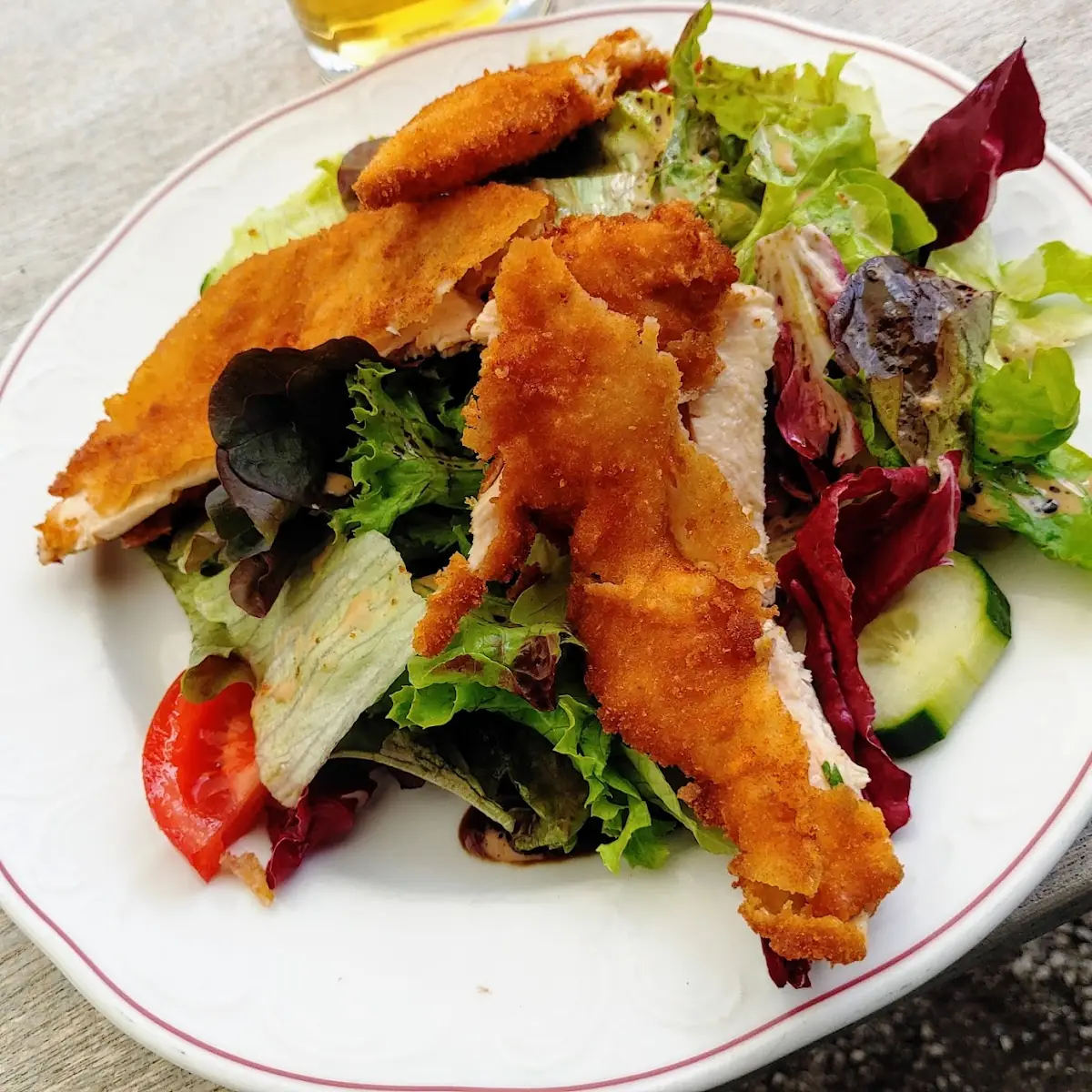 Backhendl Salat