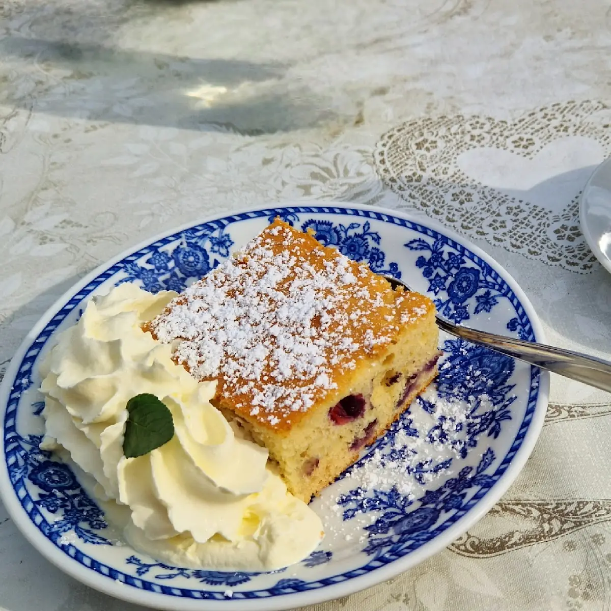 Kuchen Mit Selbst Gemachter Sahne