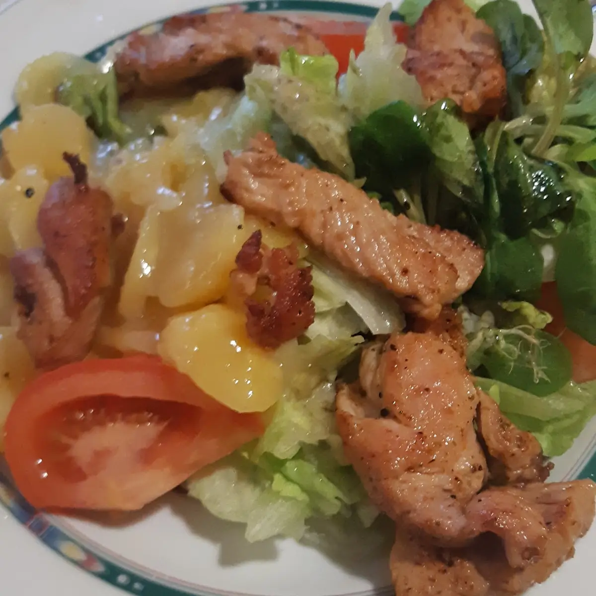 Breaded Turkey Fillet with French Fries