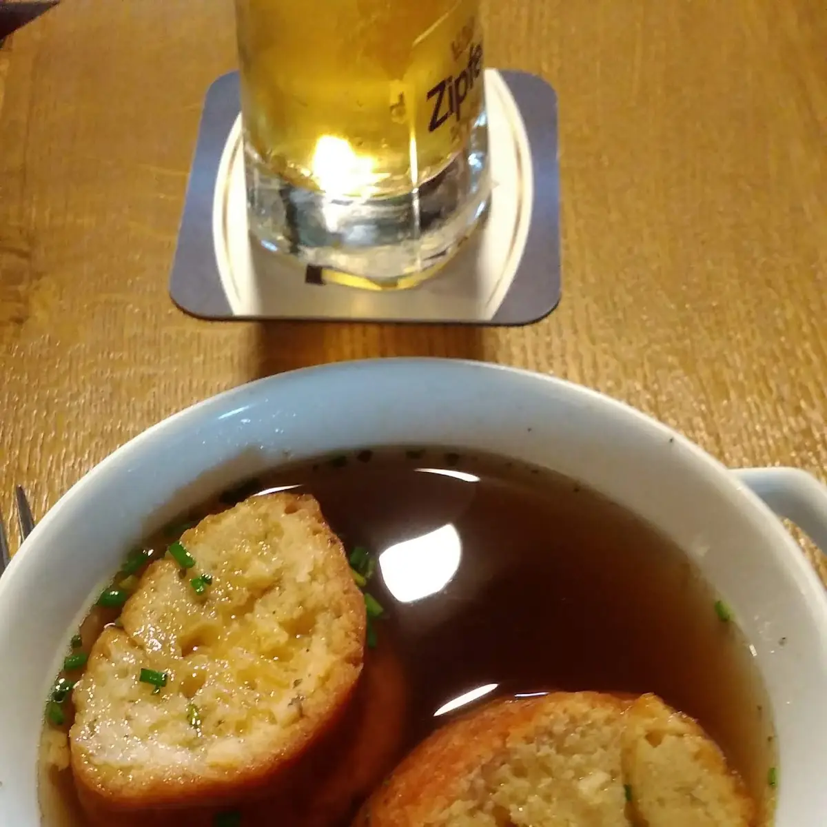 Eierschoeberl Suppe