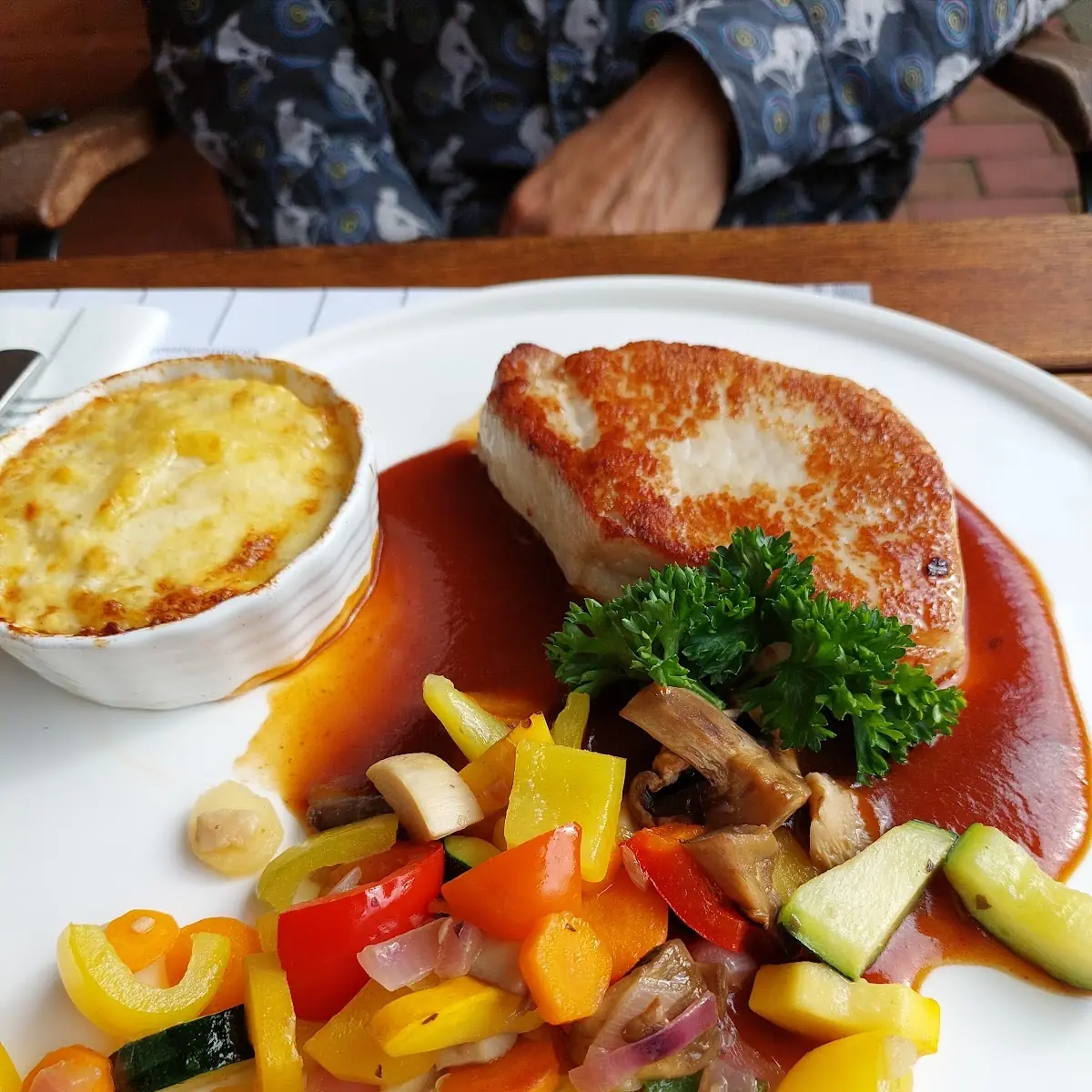 Schweinerücken-steak