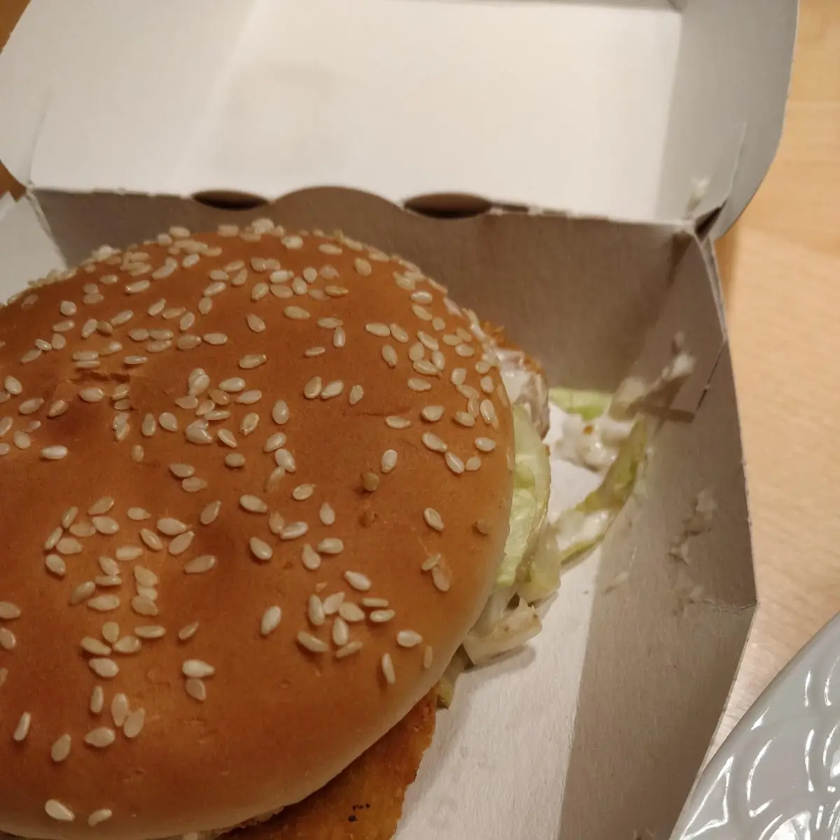 Chicken Burger Ohne Unterteil