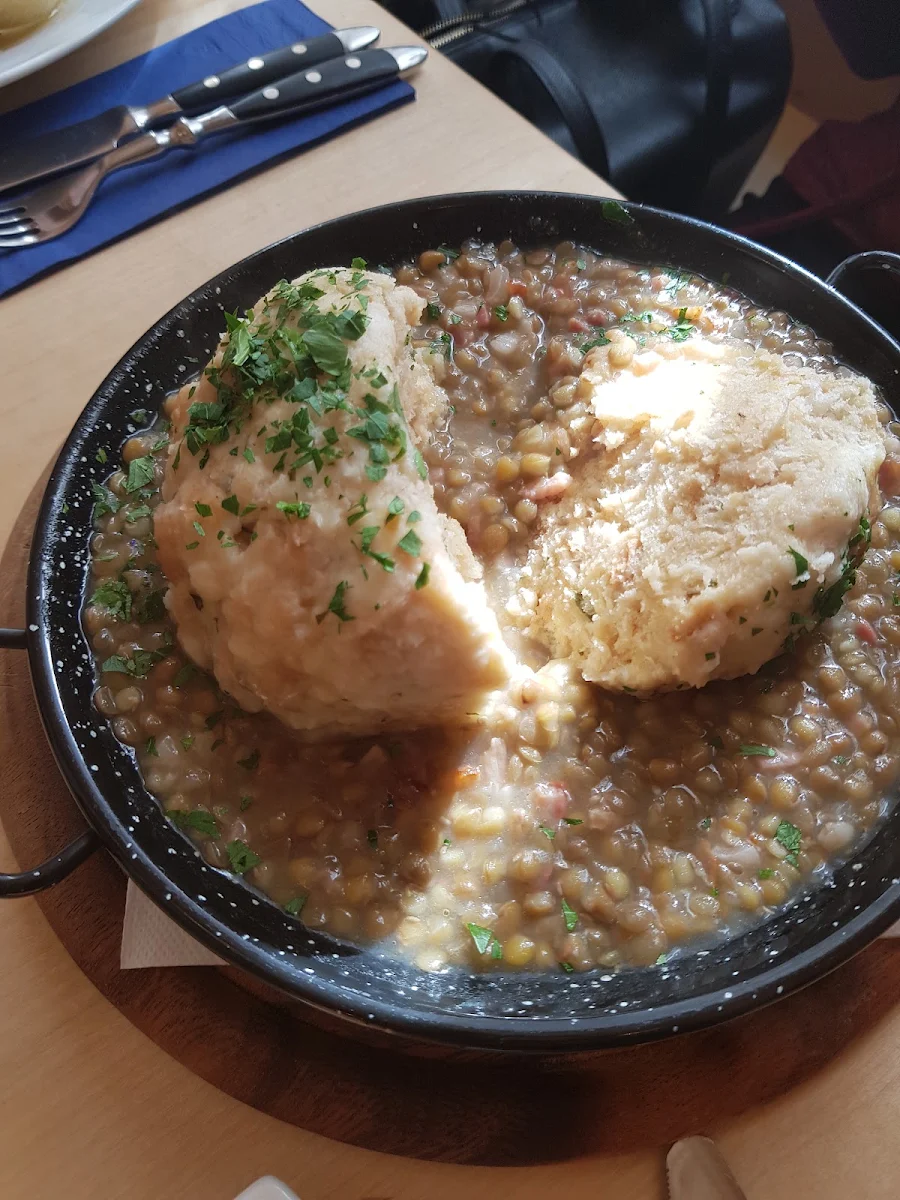 Knödel Mit Linsen