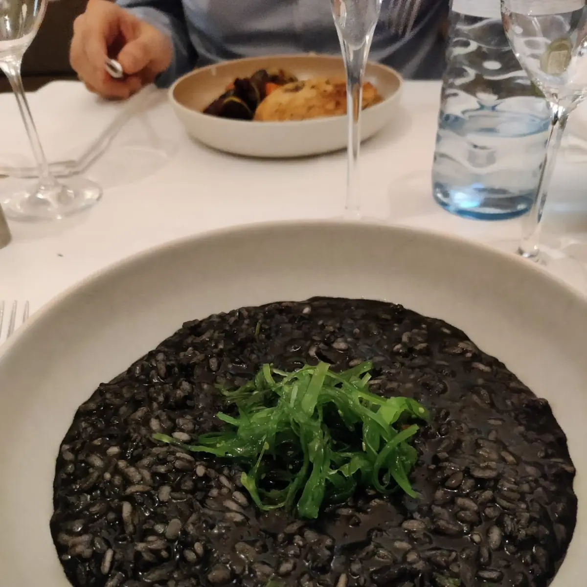 Risotto Nero Mit Wakame
