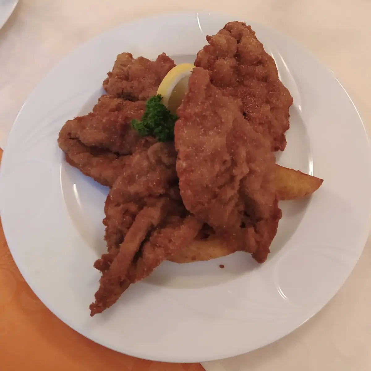 Gebackene Leber Mit Rostkartoffeln