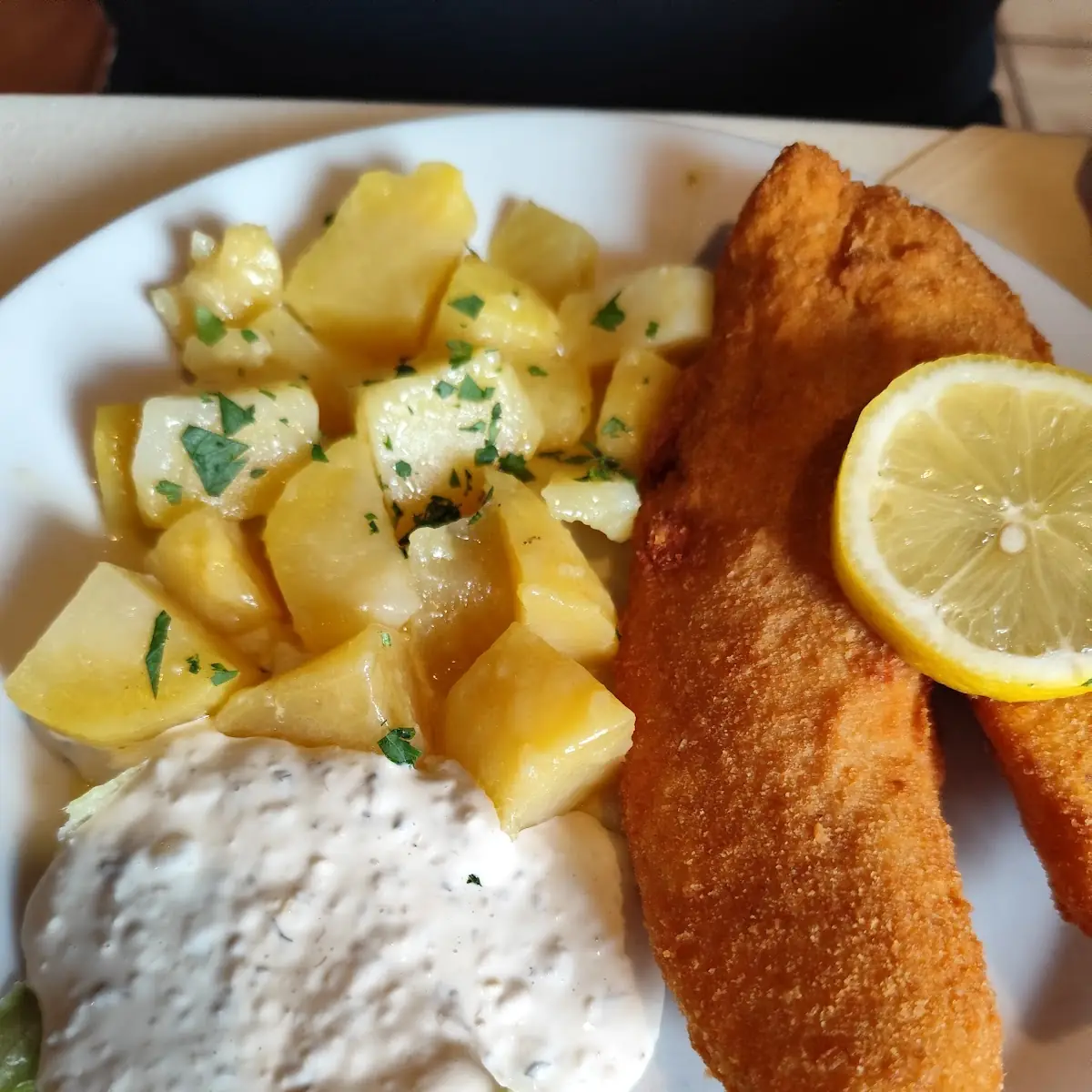 Gebackener Dorsch