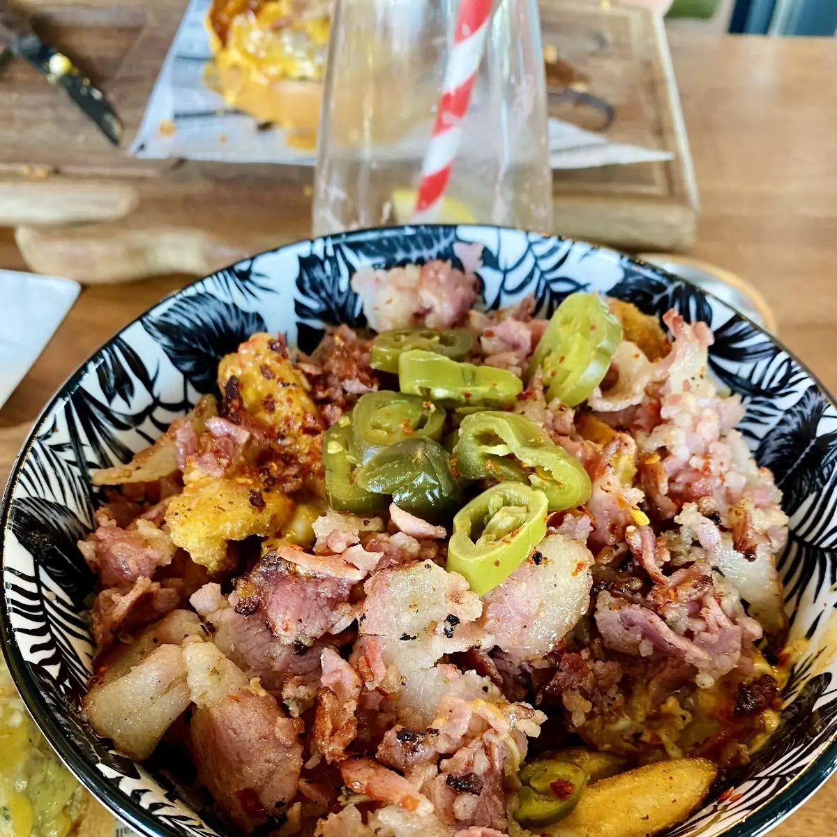 Bacon Cheese Fries Mit Jalapeños