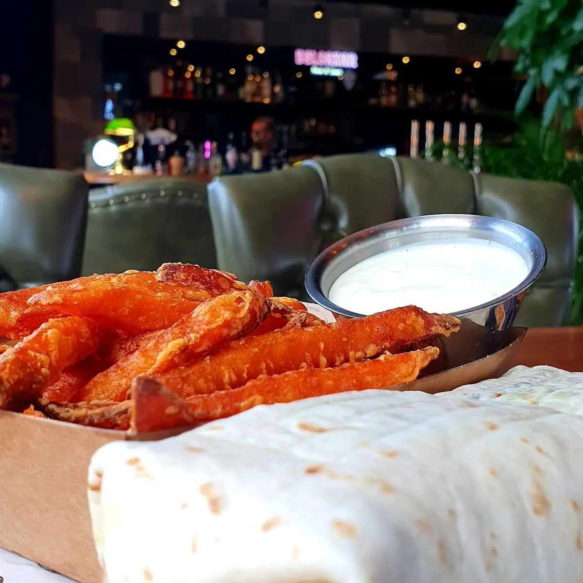 Süßkartoffeln Pommes Mit Wrap