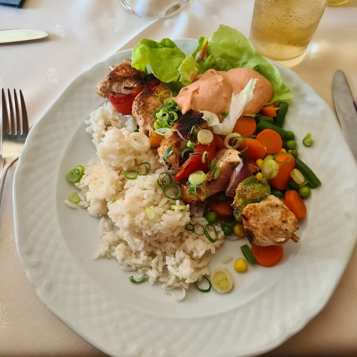 Putenspiess Mit Gemüse