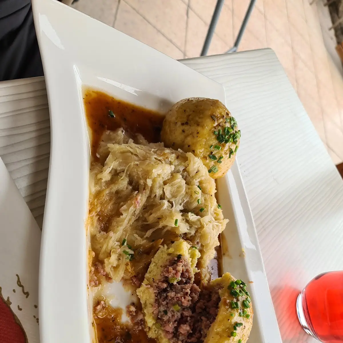 Fleischknödeln Mit Sauerkraut