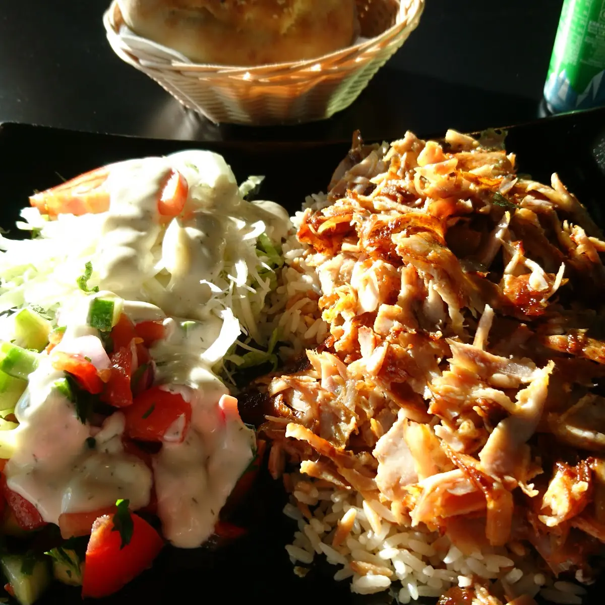 Döner Teller Mit Reis