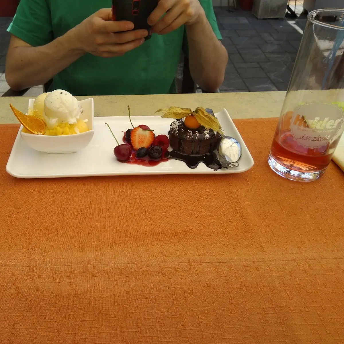 Schokokuchen Mit Eissorbet