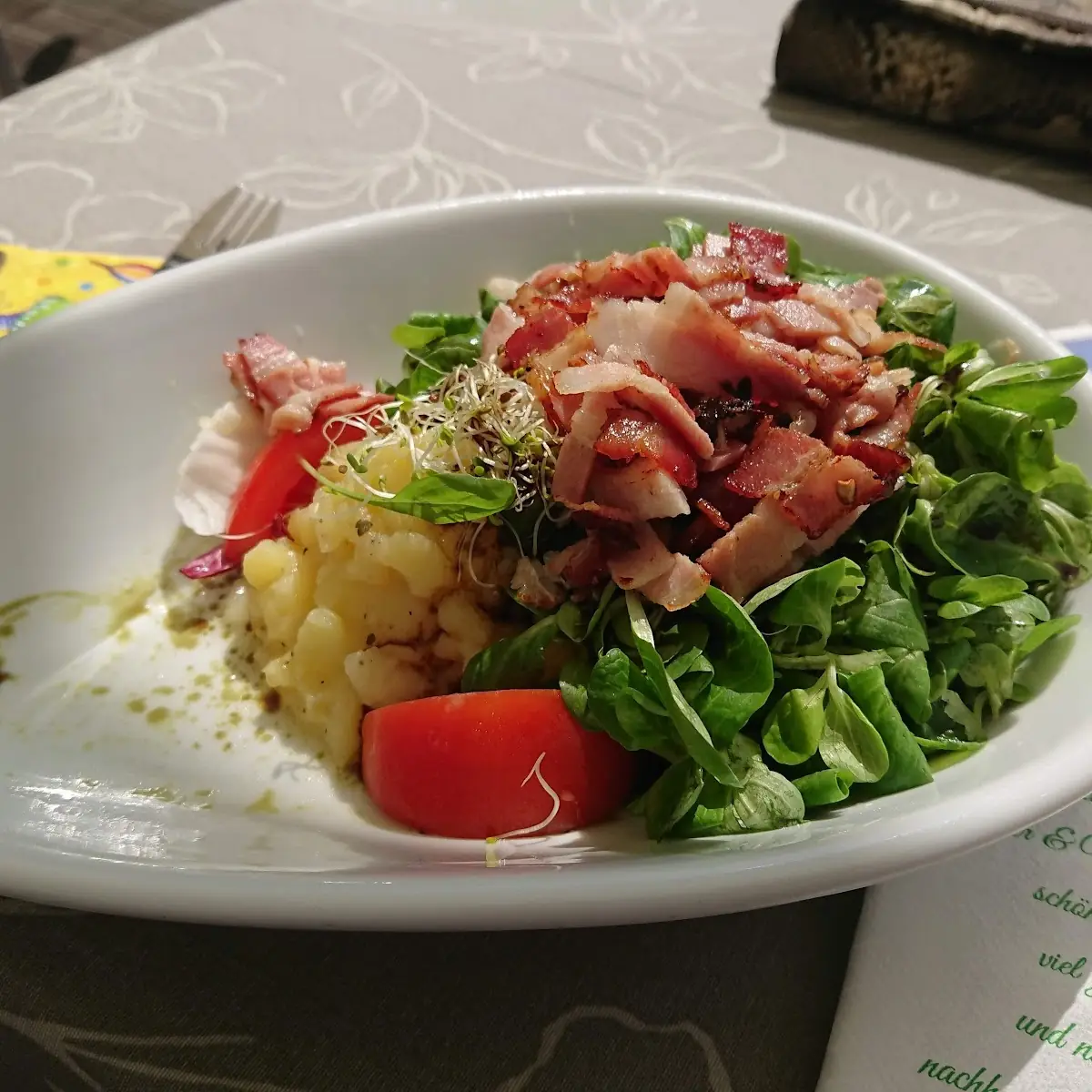 Vogerlsalat Mit Kartoffeln Und Speck