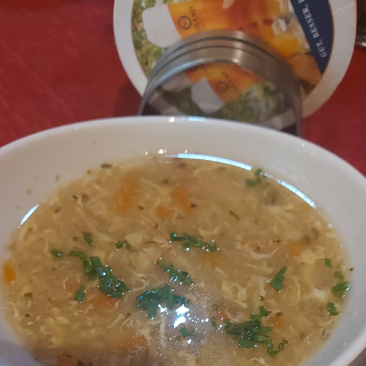 Legierte Griessuppe
