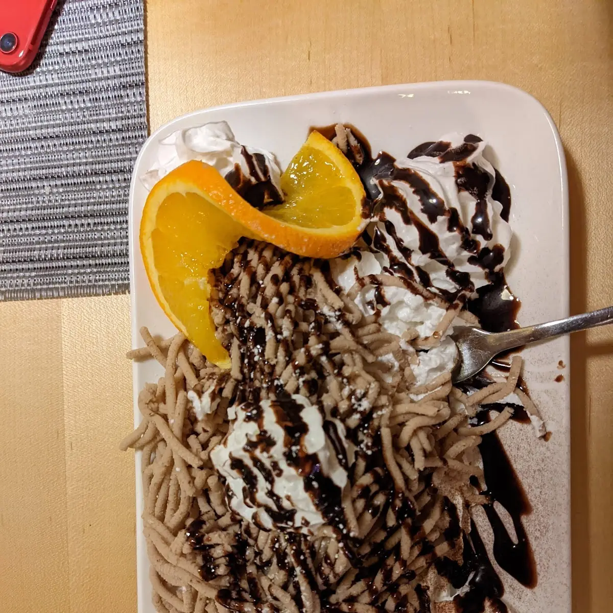 Kastanienreis Mit Schlag Obers