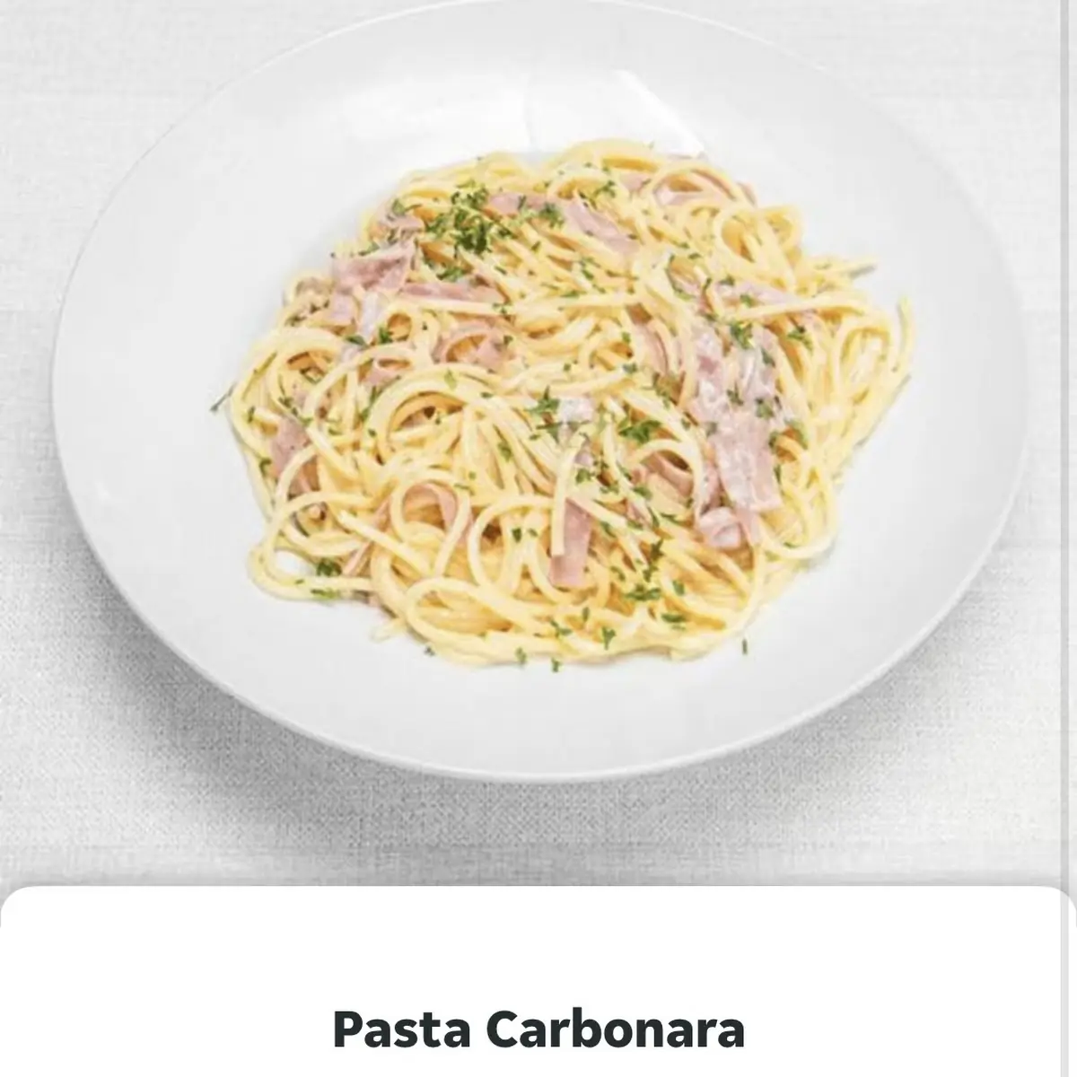 Pasta Carbonara