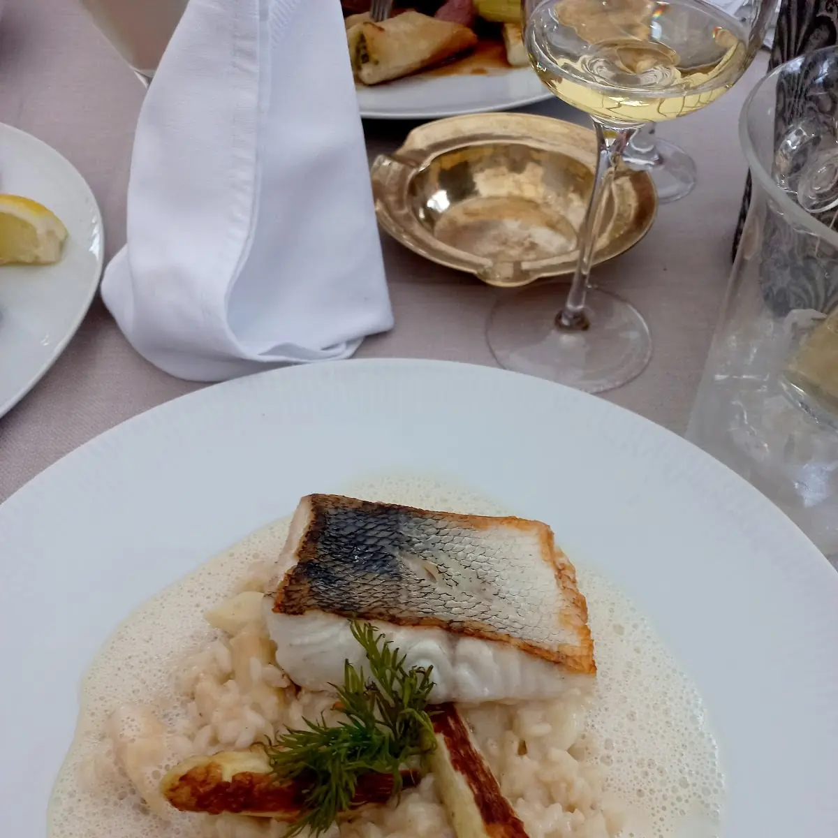 Zander Mit Spargelrisotto