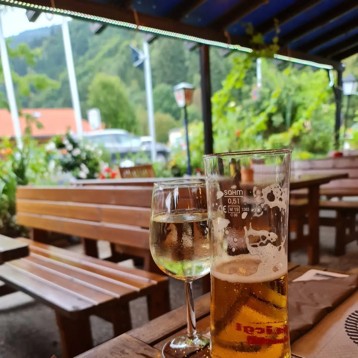 Witte Wijn En Bier