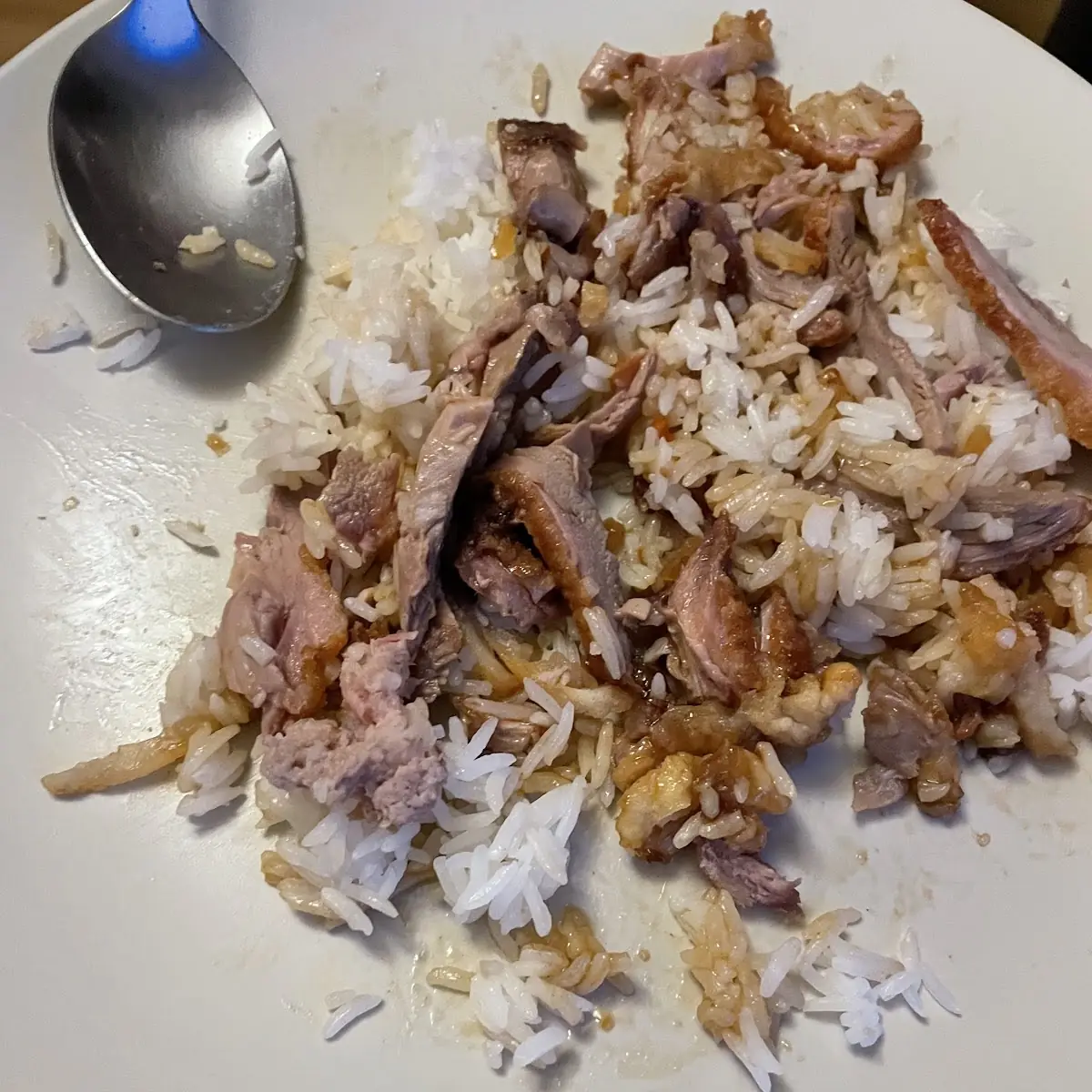 Gebratener Eierreis Mit Ente