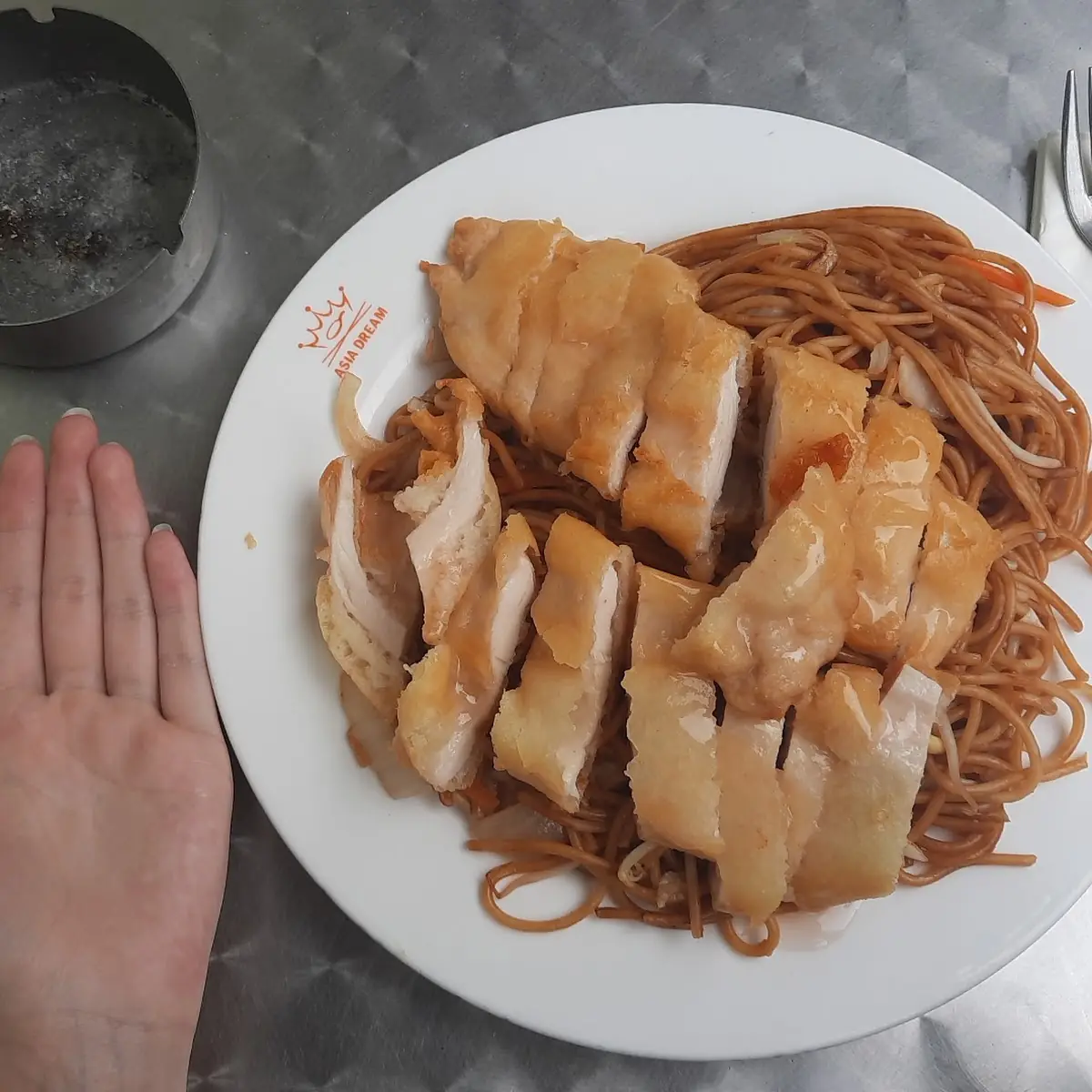 Nudeln Mit Knusprigem Huhn