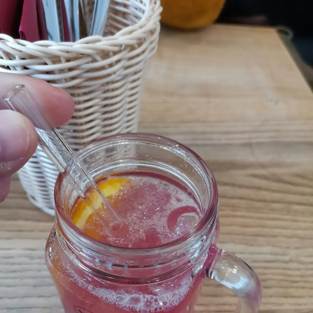 Erdbeerbananenlimonade