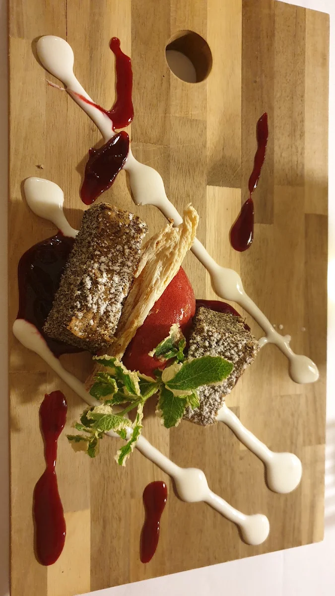 Mohndessert Mit Sorbet
