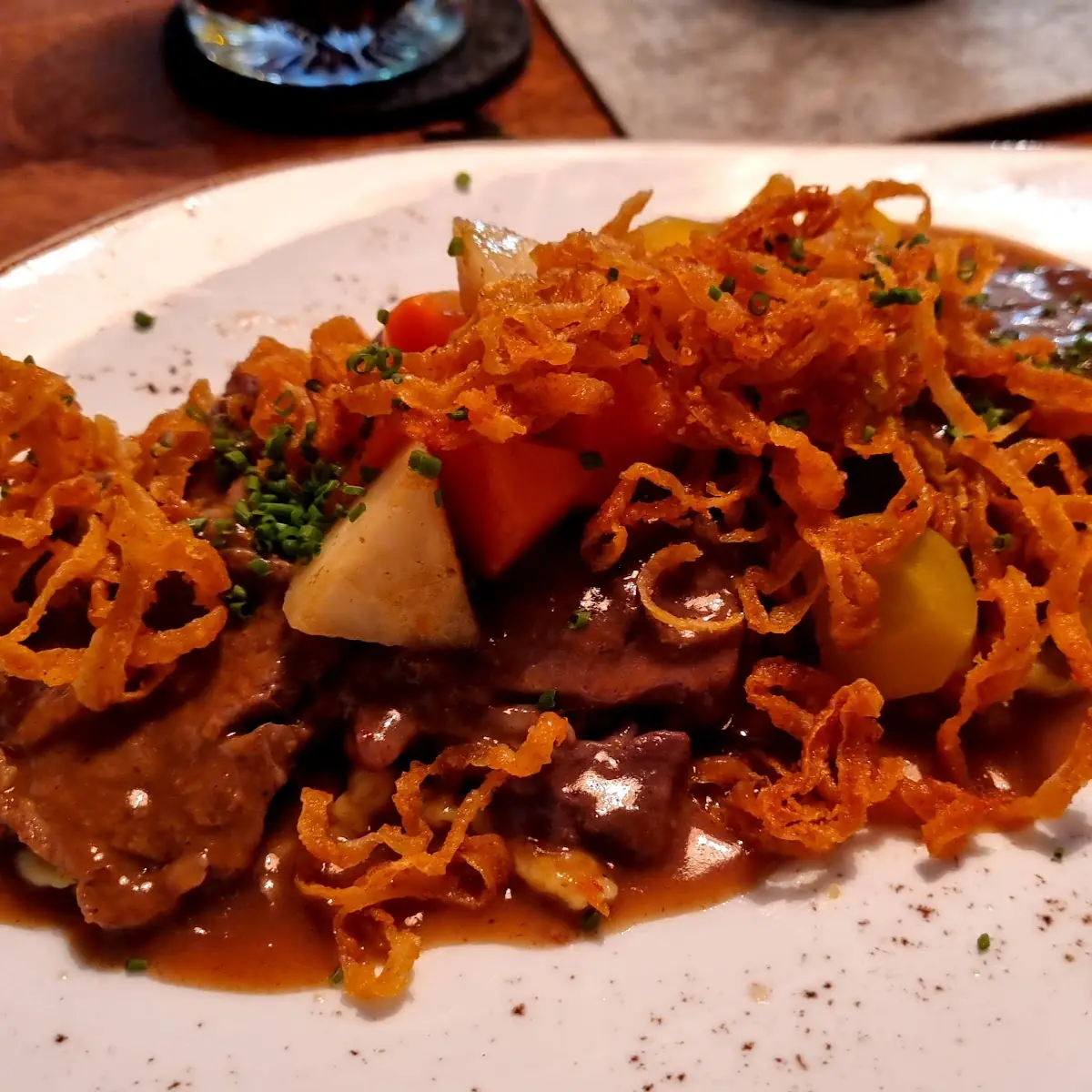 Ausgezeichneter Zwiebelrostbraten