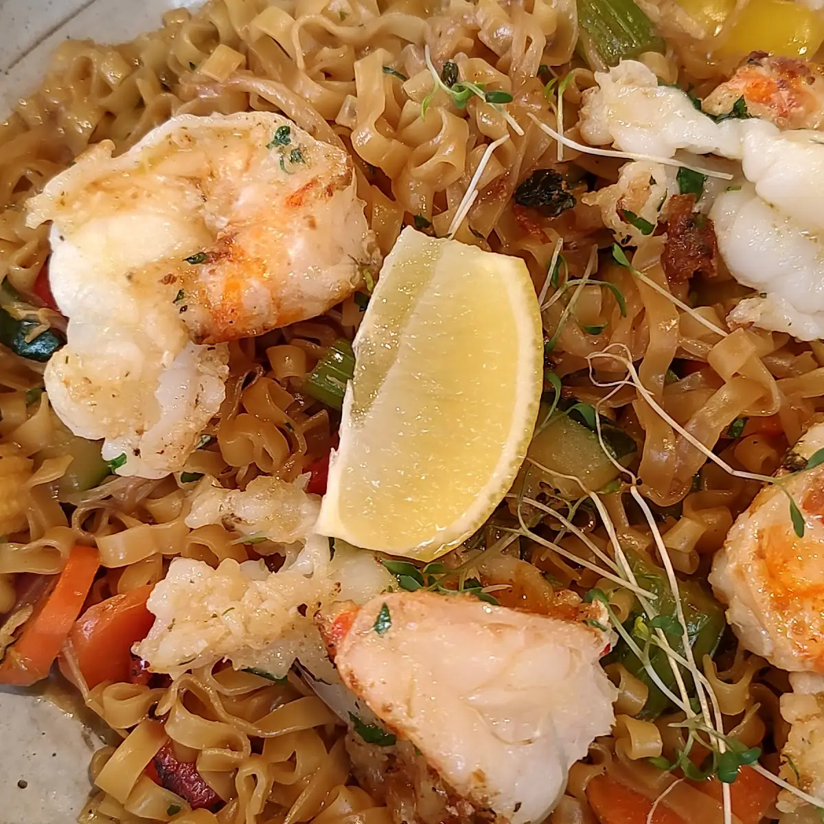 Asia Wok Mit Garnelen