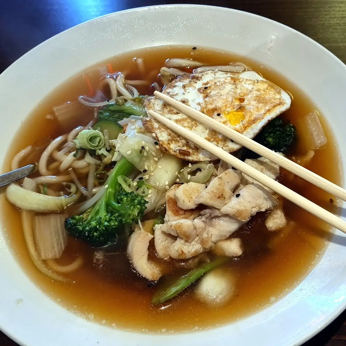 Udon Suppe Mit Huhn