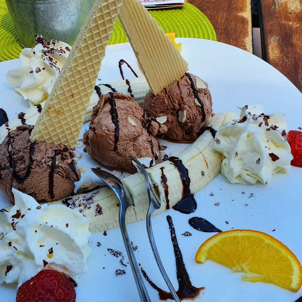 Bananensplit Mit Schoko- Statt Vanilleeis