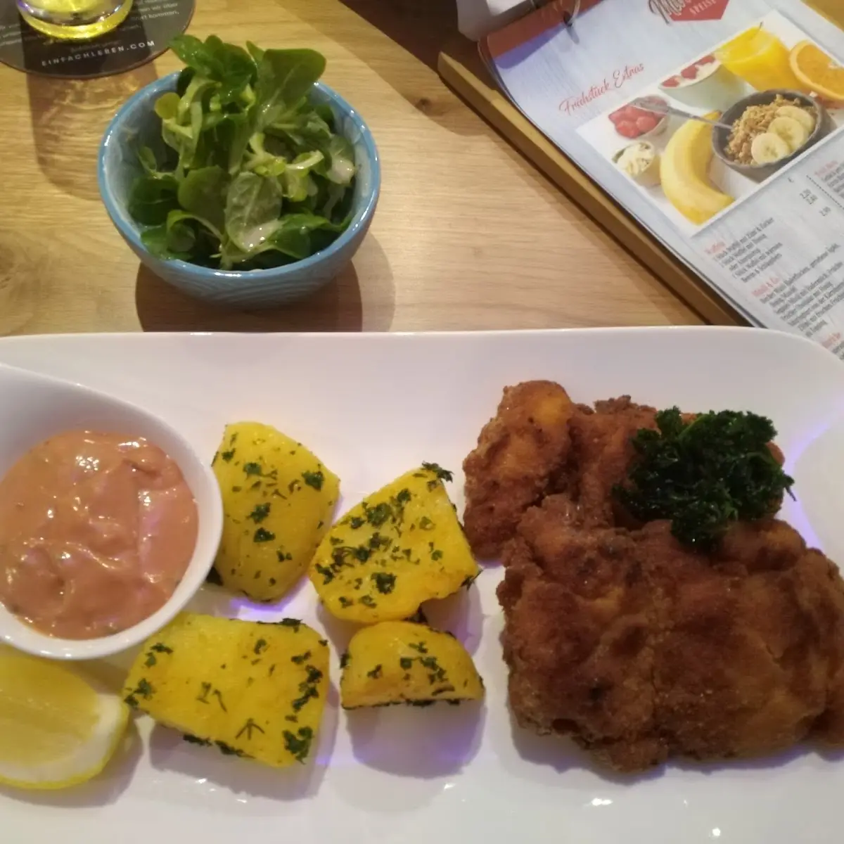 Backhendl Mit Kartoffeln