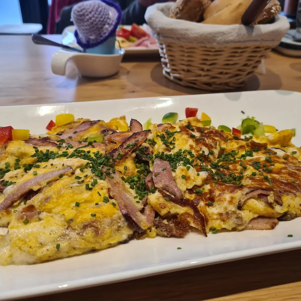 Rührei Mit Schinken Und Käse