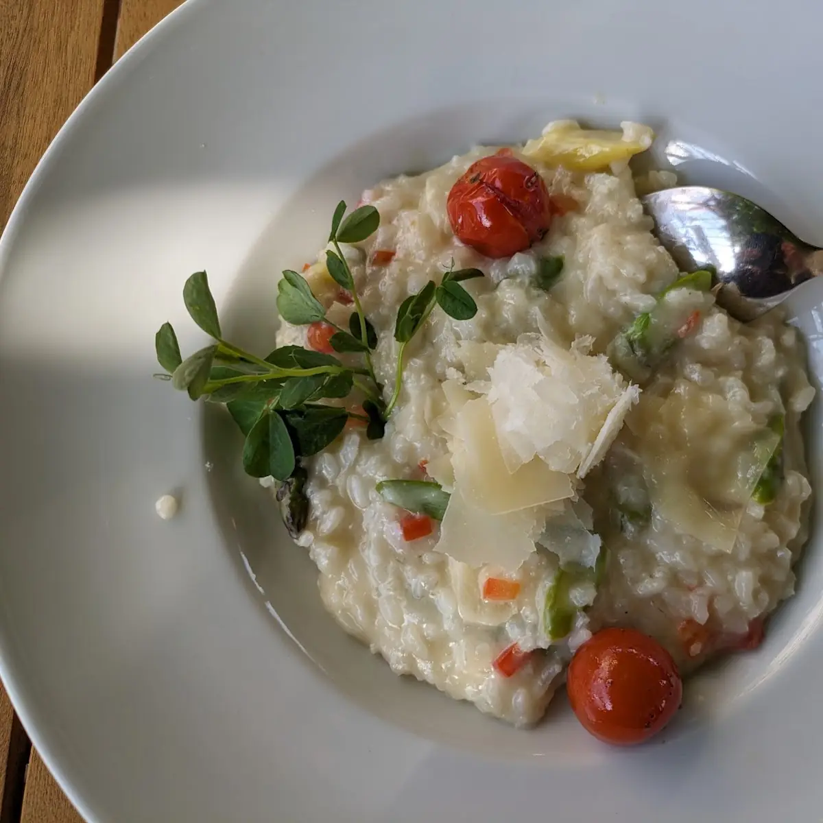 Grüner Spargelcreme Risotto