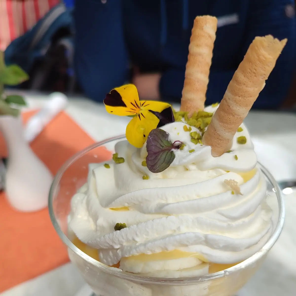 Stracciatella Eis Mit Eierlikör Und Schlagobers