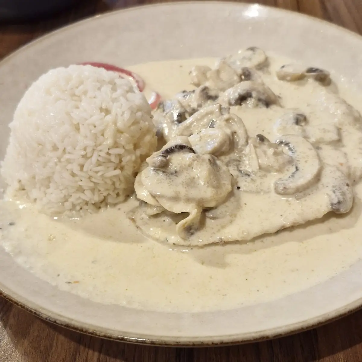 Risotto Mit Hühnerfleisch Und Pilzen