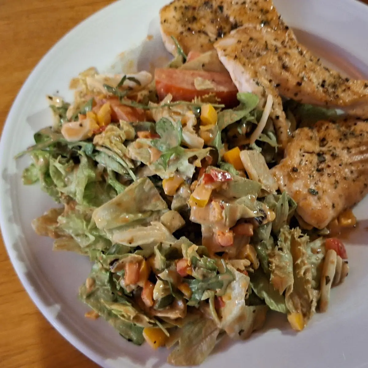Salat Mit Putenstreifen