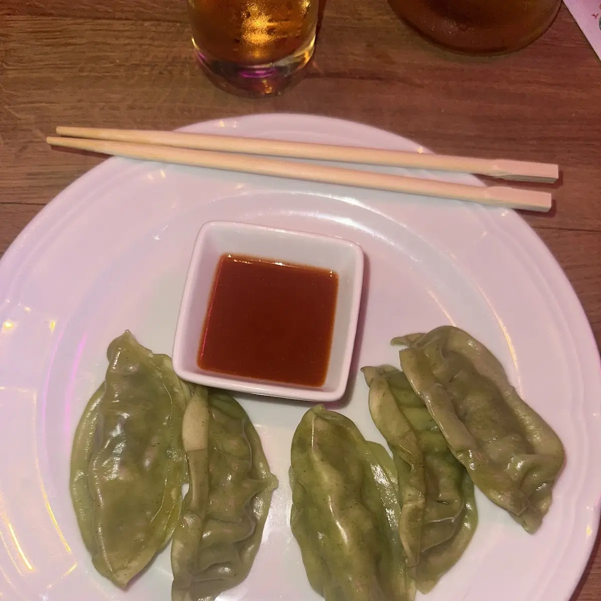 Steamed Dumplings with Dipping Sauce