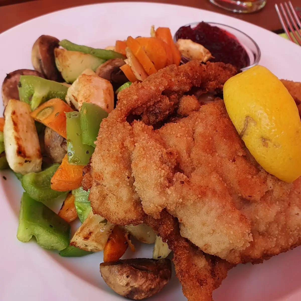 Mondseerschnitzel Mit Gemüse