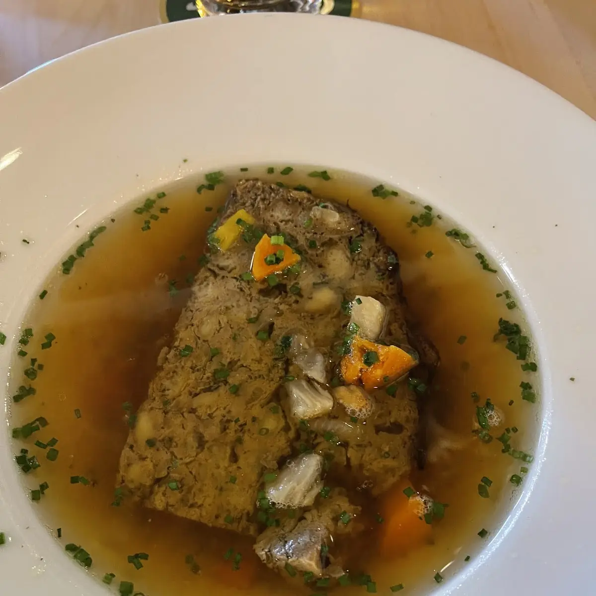 Fleischstrudel Suppe